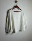 Nation LA 100% Cotton Geri Sweatshirt French Terry Boxy Fit in Porcelain