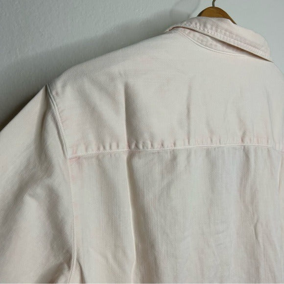 Frank &amp; Eileen 100% Cotton Mary Famous Denim Light Pink Shirt Dress