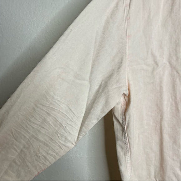 Frank &amp; Eileen 100% Cotton Mary Famous Denim Light Pink Shirt Dress