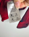 Outerknown 100% Organic Cotton Red Blue Plaid Blanket Shirt Button Down XS/S
