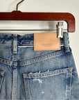 NWT Moussy Vintage 100% Cotton Tapered Distressed Jean Cow Hide Patch