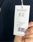 MATE The Label 100% Organic Cotton Half - Zip Chunky Knit Oversized Sweater