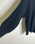 MATE The Label 100% Organic Cotton Half - Zip Chunky Knit Oversized Sweater
