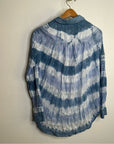 Anthropologie Pilcro 100% Cotton Tie Dye Button Down Top