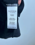 Nation LA 100% Cotton Jersey Daniella Black Tie Up V- Neck Tank Top