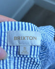 Brixton 100% Cotton Striped Babydoll Textured Tank Top