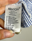 Brixton 100% Cotton Striped Babydoll Textured Tank Top