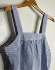 Brixton 100% Cotton Striped Babydoll Textured Tank Top