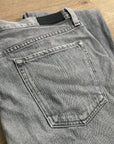 GOLDSIGN 100% Organic Cotton Relaxed Straight Leg Washed Black