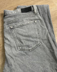 GOLDSIGN 100% Organic Cotton Relaxed Straight Leg Washed Black