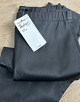 St. John 100% Leather Black Legging Pant