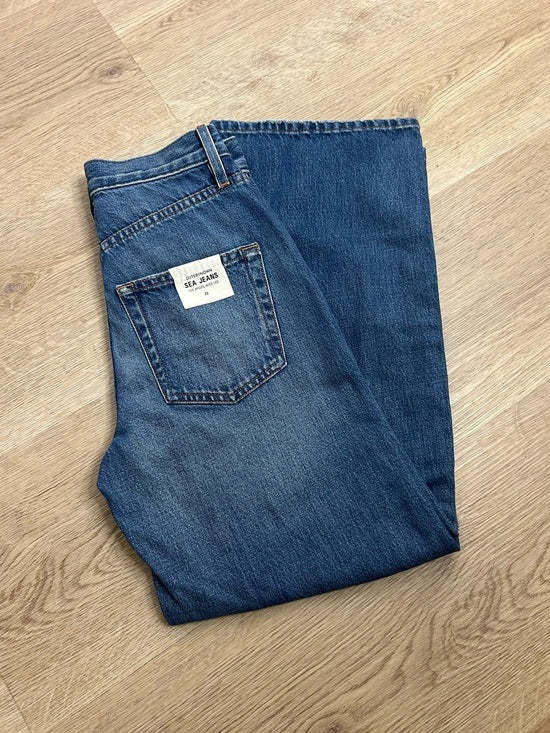 Outerknown 100% Organic Cotton Denim Brook Wide Leg Sea Jean