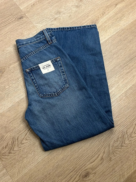 Outerknown 100% Organic Cotton Denim Brook Wide Leg Sea Jean