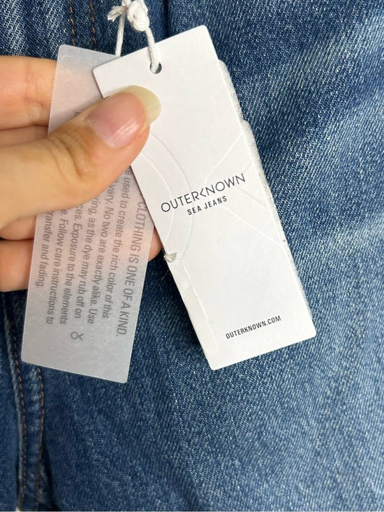 Outerknown 100% Organic Cotton Denim Brook Wide Leg Sea Jean