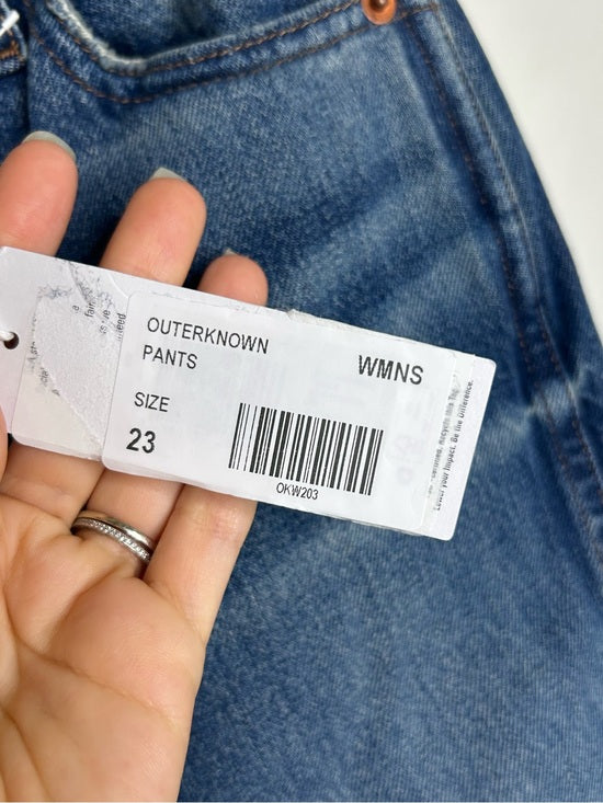 Outerknown 100% Organic Cotton Denim Brook Wide Leg Sea Jean