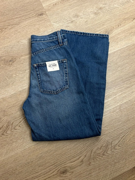 Outerknown 100% Organic Cotton Denim Brook Wide Leg Sea Jean
