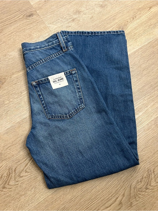 Outerknown 100% Organic Cotton Denim Brook Wide Leg Sea Jean
