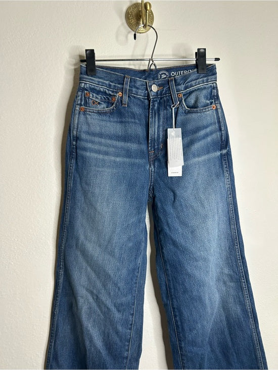 Outerknown 100% Organic Cotton Denim Brook Wide Leg Sea Jean