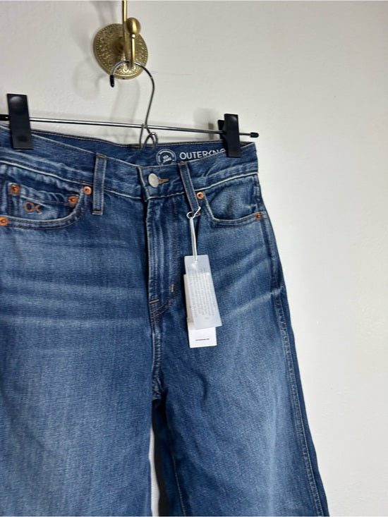 Outerknown 100% Organic Cotton Denim Brook Wide Leg Sea Jean