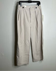 Citizens of Humanity 100% Cotton Payton Pleated Trouser Pant in Oysterette
