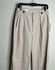 Citizens of Humanity 100% Cotton Payton Pleated Trouser Pant in Oysterette