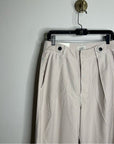 Citizens of Humanity 100% Cotton Payton Pleated Trouser Pant in Oysterette
