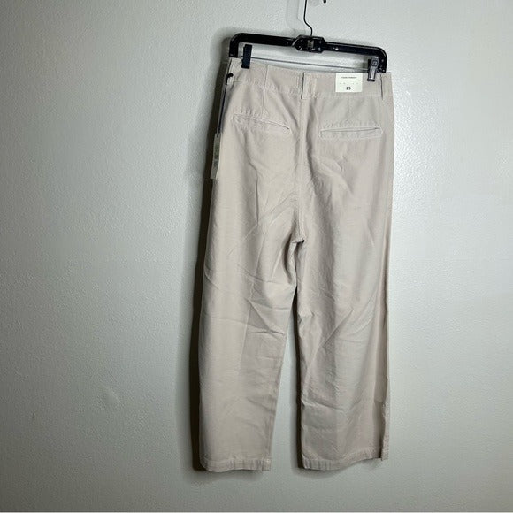 Citizens Of Humanity Citizens of Humanity 100% Cotton Payton Pleated Trouser Pant in Oysterette - Cotton