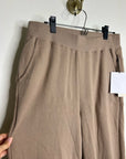 Nation LA 100% Cotton Wide Leg Flare Pull on Sweatpant in Mushroom