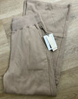 Nation LA 100% Cotton Wide Leg Flare Pull on Sweatpant in Mushroom