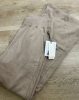 Nation LA 100% Cotton Wide Leg Flare Pull on Sweatpant in Mushroom