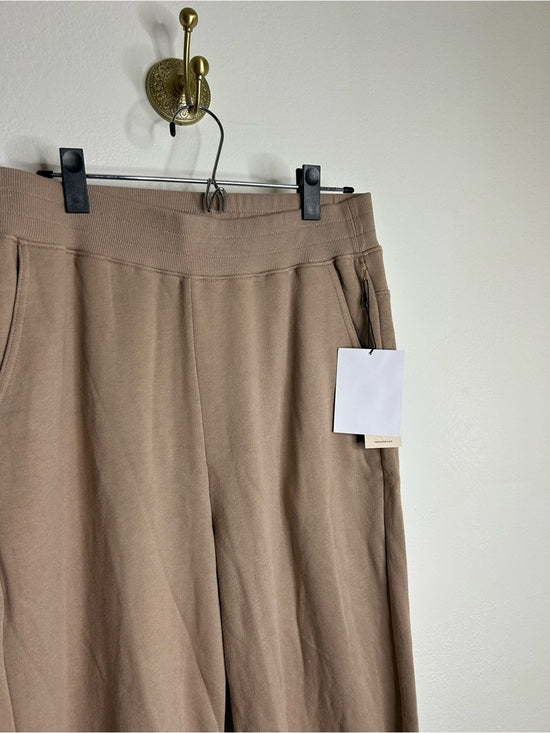 Nation LA 100% Cotton Wide Leg Flare Pull on Sweatpant in Mushroom