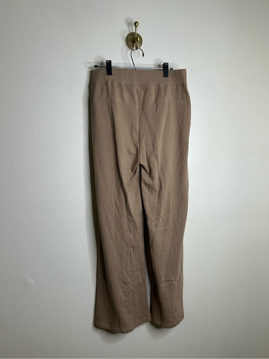 Nation LA 100% Cotton Wide Leg Flare Pull on Sweatpant in Mushroom