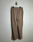 Nation LA 100% Cotton Wide Leg Flare Pull on Sweatpant in Mushroom
