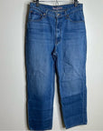 MOTHER 100% Cotton SNACKS High Waist Double Stack Ankle Straight Leg Jean