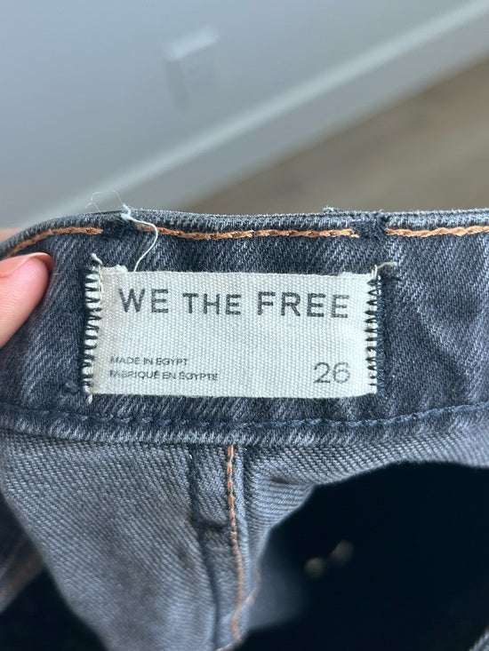 Free People 100% Cotton Deep Trance Dropped Boyfriend Jean Low Slung in Hypnosis