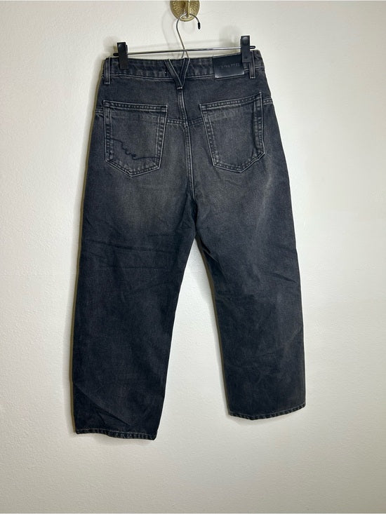 Free People 100% Cotton Deep Trance Dropped Boyfriend Jean Low Slung in Hypnosis