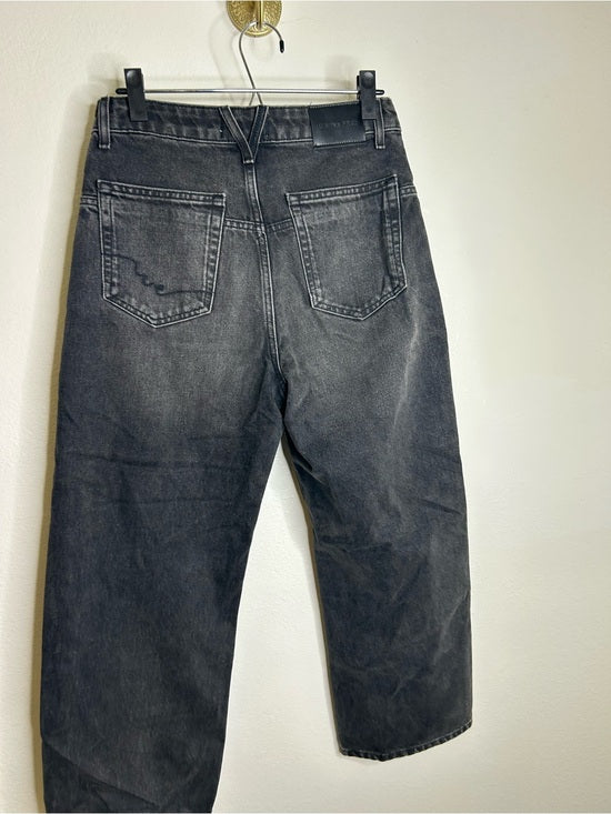 Free People 100% Cotton Deep Trance Dropped Boyfriend Jean Low Slung in Hypnosis