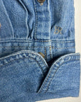 BR Cotton Hemp Denim Chambray Long Sleeve Button Down Top