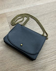 Madewell 100% Cow Leather Black Chain Crossbody Envelope Bag