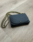 Madewell 100% Cow Leather Black Chain Crossbody Envelope Bag