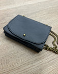 Madewell 100% Cow Leather Black Chain Crossbody Envelope Bag