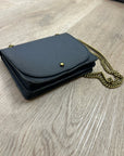 Madewell 100% Cow Leather Black Chain Crossbody Envelope Bag