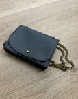 Madewell 100% Cow Leather Black Chain Crossbody Envelope Bag