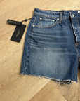 Rag & Bone 100% Cotton Denim Rosa Mid Rise Relaxed Fit Jean Shorts