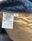 Rag & Bone 100% Cotton Denim Rosa Mid Rise Relaxed Fit Jean Shorts