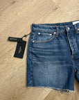 Rag & Bone 100% Cotton Denim Rosa Mid Rise Relaxed Fit Jean Shorts