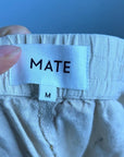 MATE The Label 100% Organic Linen Tailored Trouser Pant in Natural