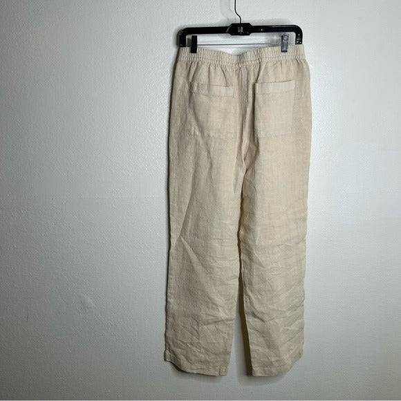 MATE The Label 100% Organic Linen Tailored Trouser Pant in Natural