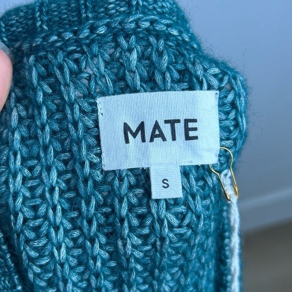 MATE The Label Luxe Alpaca Oversized Cardigan Sweater Spruce