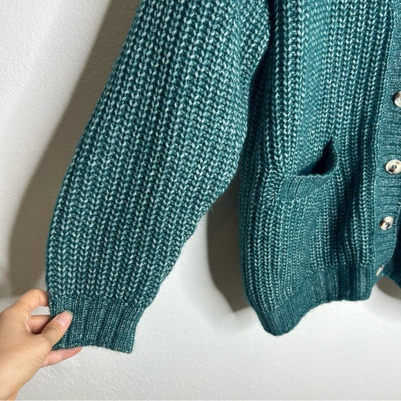 MATE The Label Luxe Alpaca Oversized Cardigan Sweater Spruce